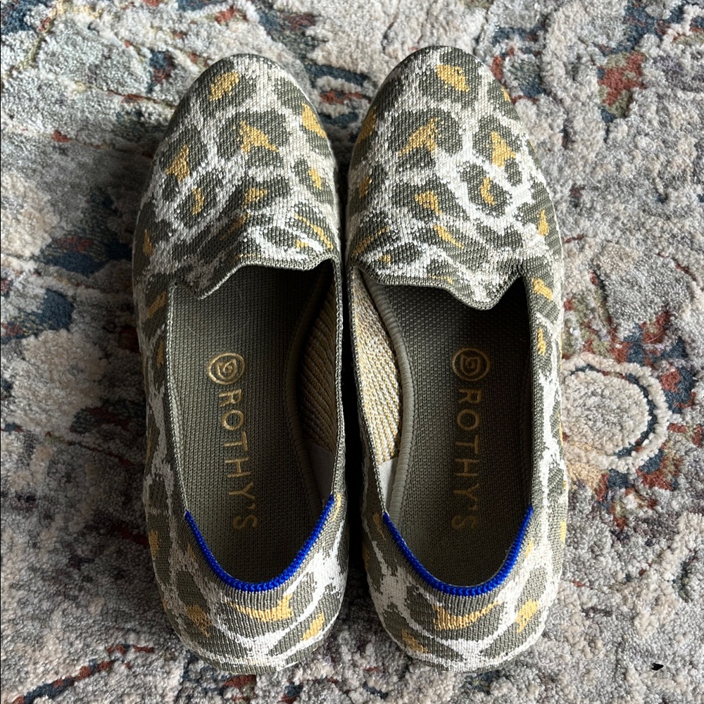 Rothy's Women's Loafers - Green, Gold, and Blue